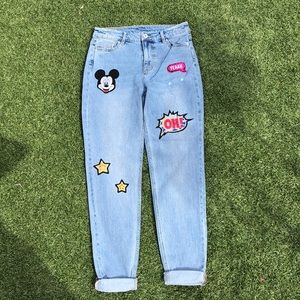 Mickey Mouse Pants with Patches (H&M)
